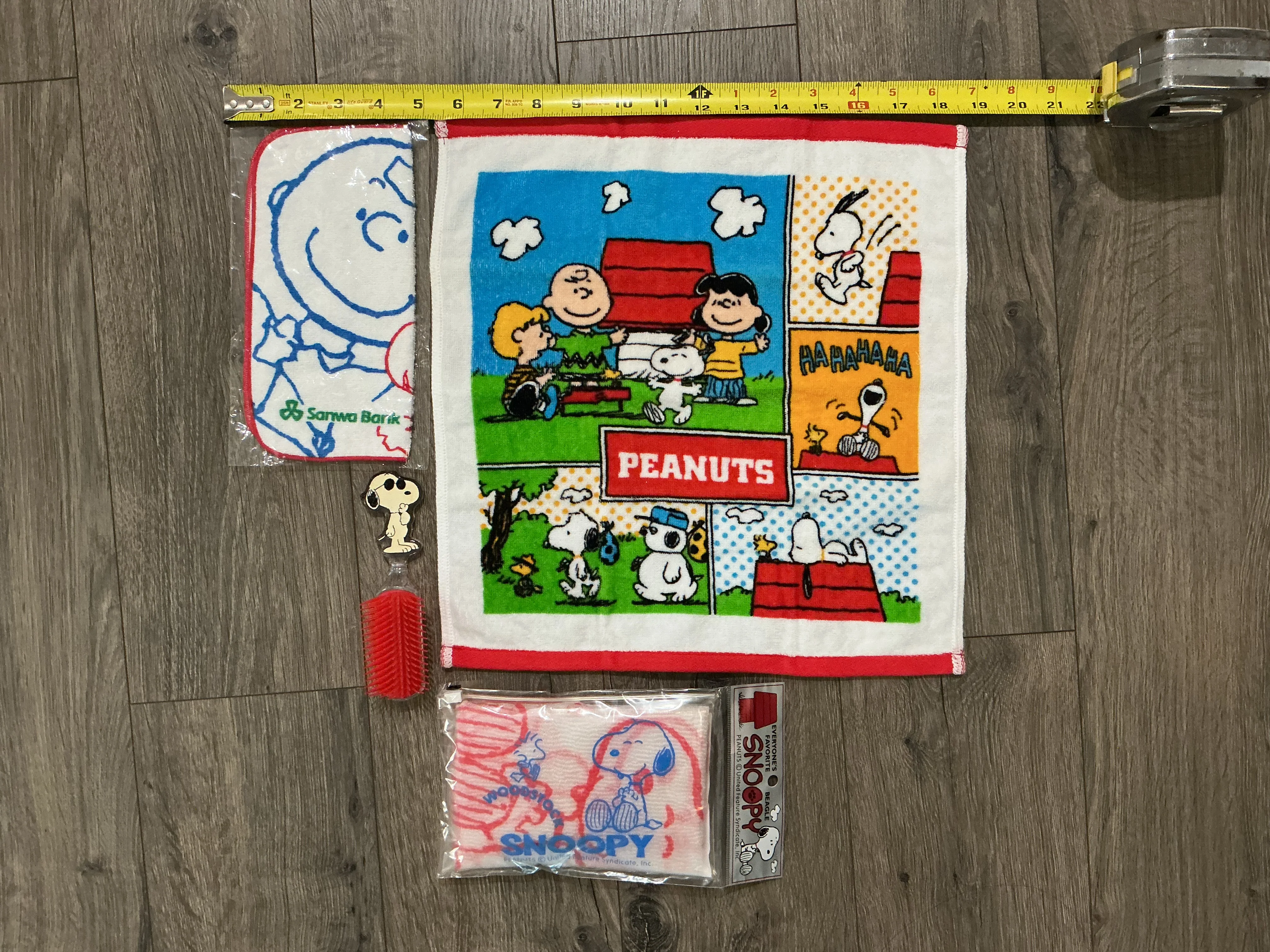 vintage Snoopy bath and grooming, bundle brush wash cloth towel, scrub￼ - Image 10