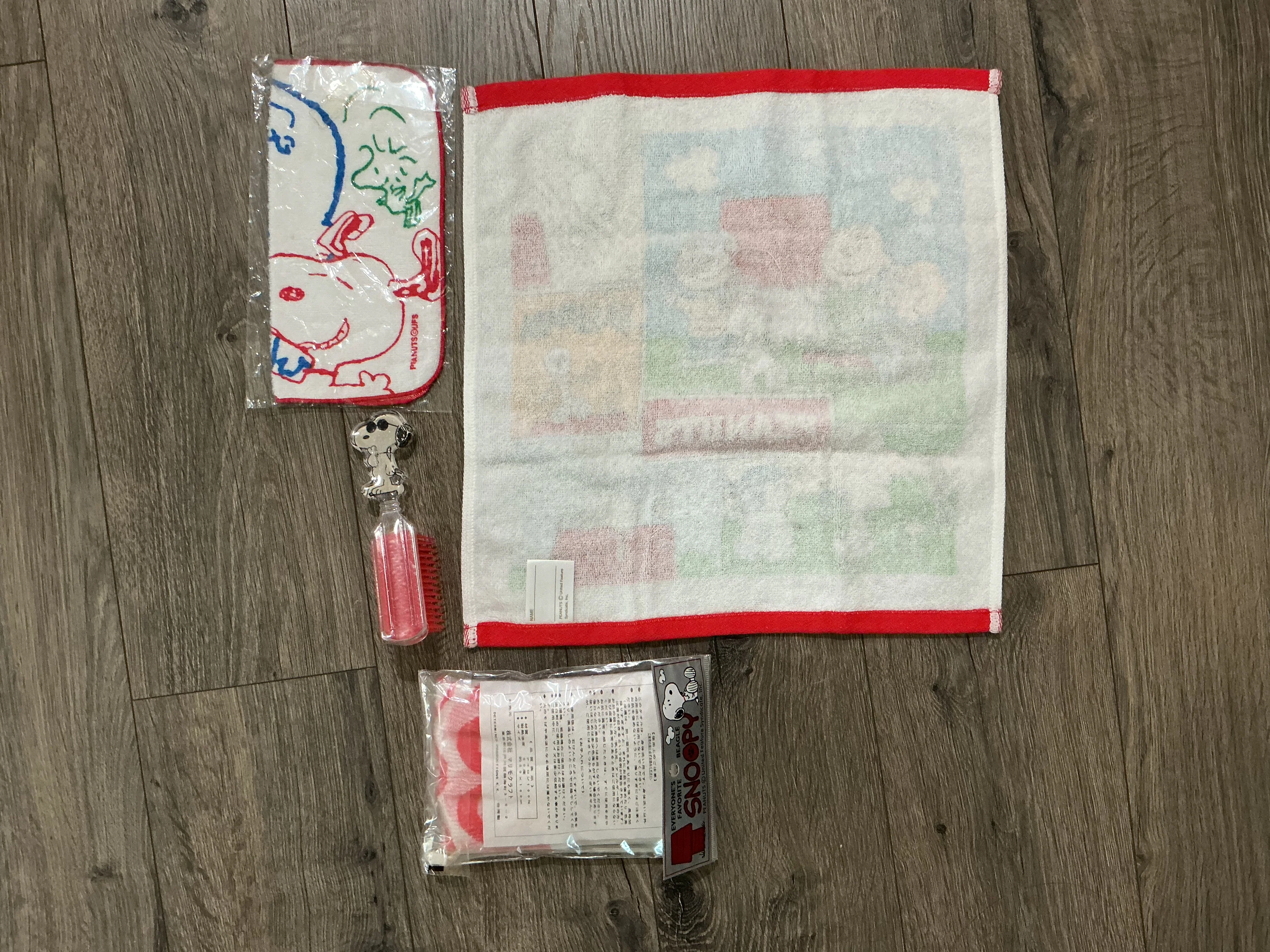 vintage Snoopy bath and grooming, bundle brush wash cloth towel, scrub￼ - Image 8