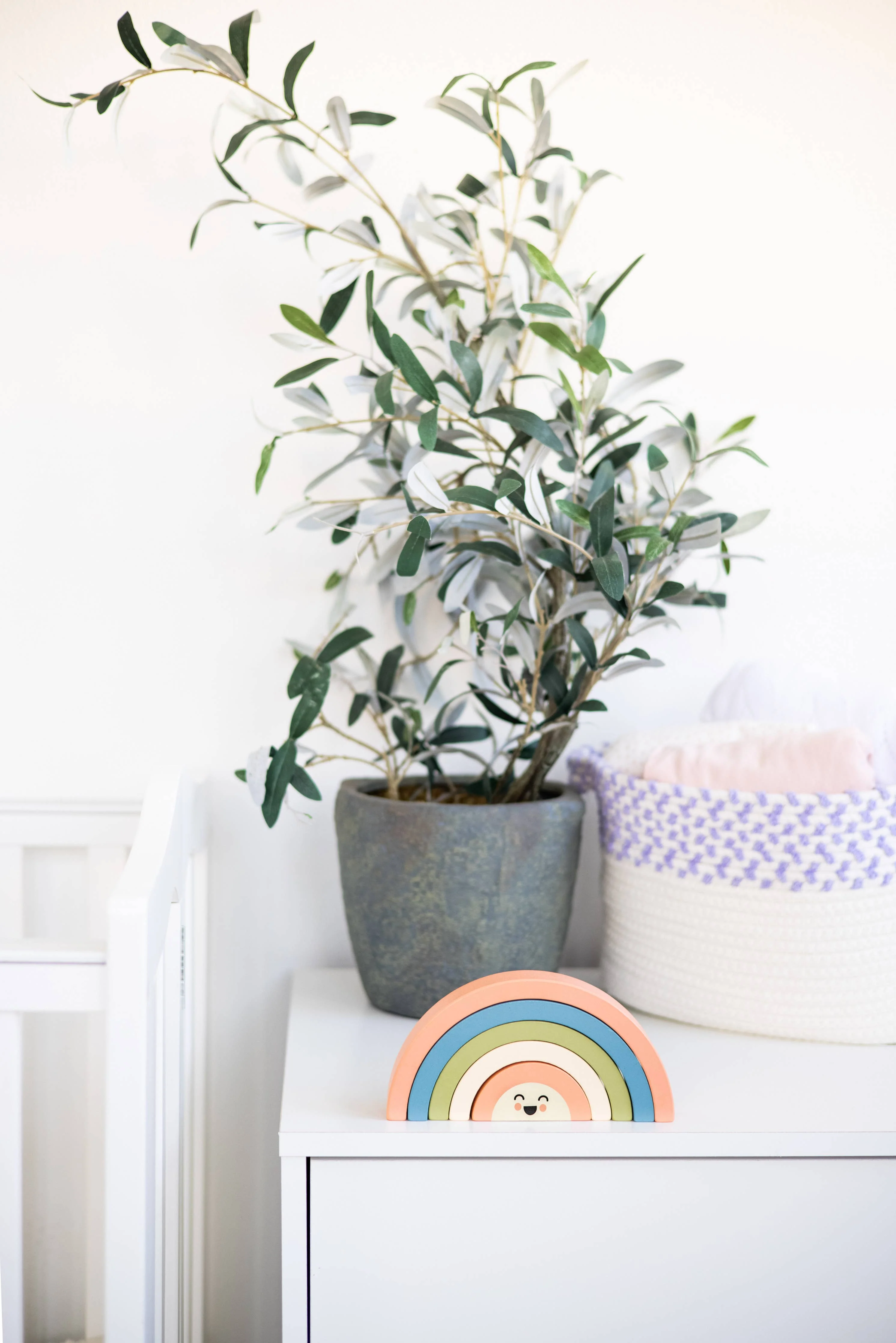 Wooden Stacking Rainbow Baby & Toddler Toy Nursery Decor - Image 6