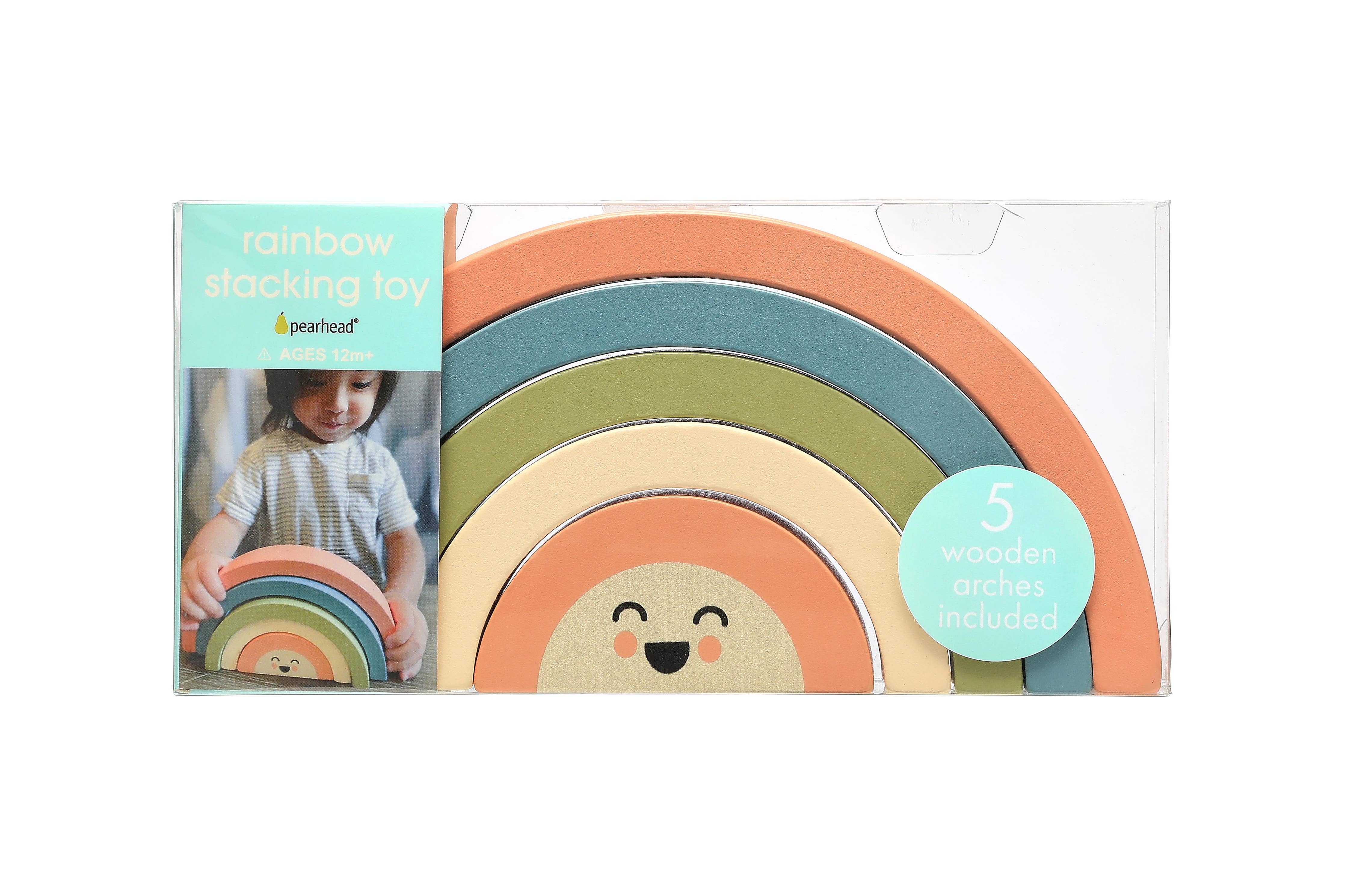 Wooden Stacking Rainbow Baby & Toddler Toy Nursery Decor - Image 8